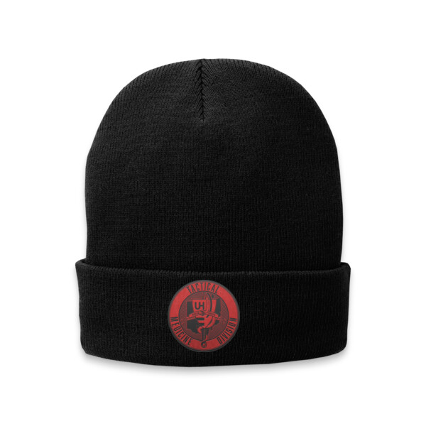 Fleece Lined Knit Cap - BLACK Thumbnail